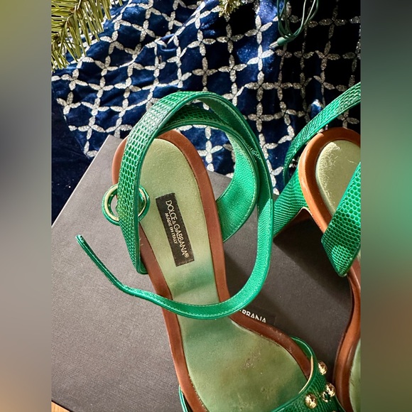 Dolce & Gabbana Sandals Verde Smeraldo size 39 (US 8.5) - Picture 14 of 16